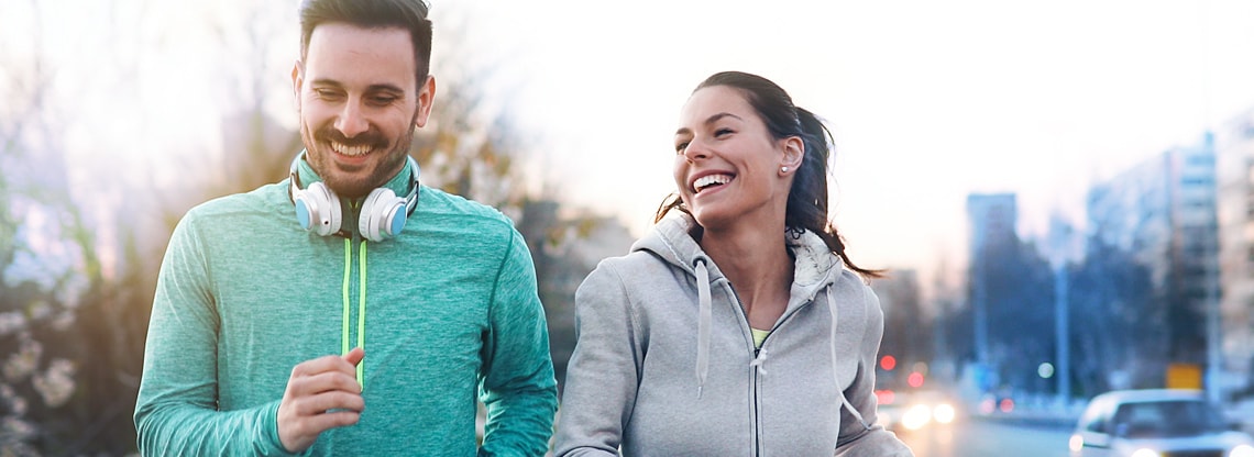 Couple jogging